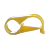 Yellow 1 Position Acetal Tubing Clamp for Tubing up to 0.25" OD